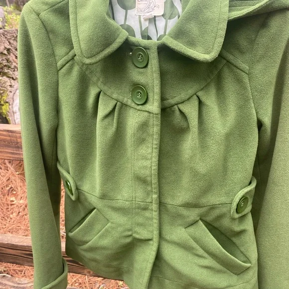 Tulle brand jacket w/ hood💚 Size small - Picture 4 of 6